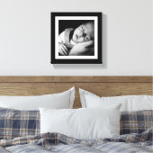 Vet Zwart-Wit Baby Mini Canvas (Insitu (Slaapkamer))