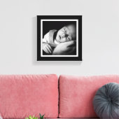 Vet Zwart-Wit Baby Mini Canvas Afdruk (Insitu (Woonkamer))