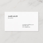 Vet Zwart Wit Buffel Plaid Patroon Monogram Visitekaartje (Achterkant)