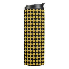 Vet zwart-wit Chevron Patroon Thermosbeker