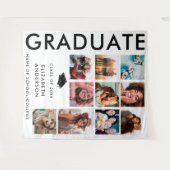 Vet Zwart Wit Foto Achtergrond Afstudeerfeest Wandkleed (Voorkant (horizontaal))