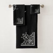 Vet Zwart-wit Gepersonaliseerd Bad Handdoek (Insitu)