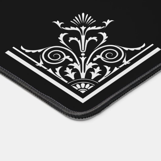 Vet Zwart-wit  Gepersonaliseerd Bureaumat (Hoek)