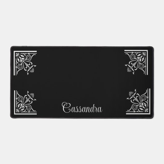 Vet Zwart-wit  Gepersonaliseerd Bureaumat (Voorkant)