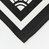 Vet Zwart-wit  Gepersonaliseerd Fleece Deken (Hoek)