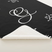 Vet Zwart-wit Gepersonaliseerd Sherpa Deken (3/4)