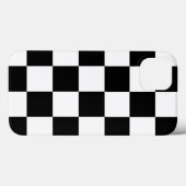 Vet zwart-wit geruit patroon Case-Mate iPhone case (Achterkant (horizontaal))