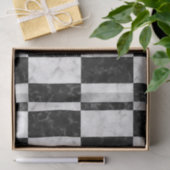 Vet zwart-wit marmerpatroon tissuepapier (Geschenk)
