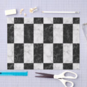 Vet zwart-wit marmerpatroon tissuepapier (Craft)