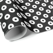 Vet Zwart-wit Polka Dots Inpakpapier (Rol Hoek)