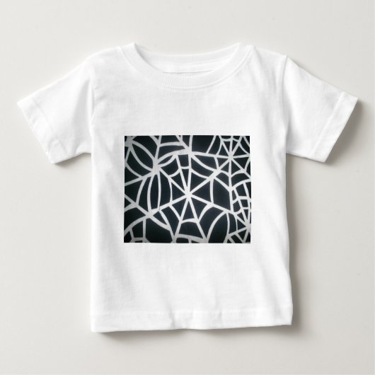 Vet Zwart & Wit Spider Web geometrisch patroon (Voorkant)