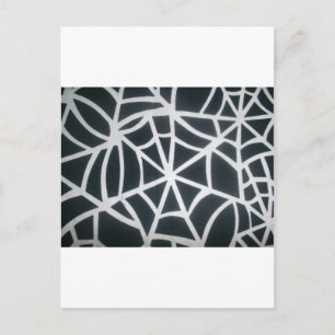 Vet Zwart & Wit Spider Web geometrisch patroon Briefkaart