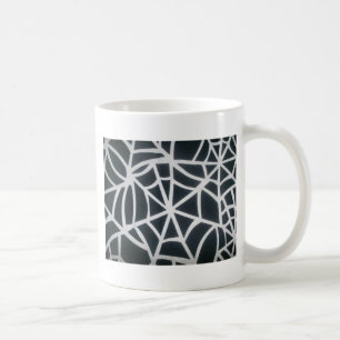Vet Zwart & Wit Spider Web geometrisch patroon Koffiemok