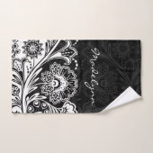 Vet zwart-wit, straathoekige ontwerphanddoekset bad handdoek (Handdoek)