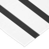 Vet zwart-wit streep tafelkleed (Gekanteld)