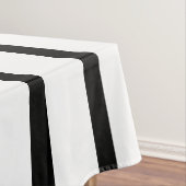 Vet zwart-wit streep tafelkleed (Voorbeeld)
