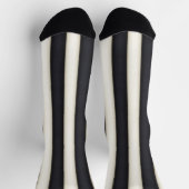 Vet Zwart & Wit Verticale Strepen Sokken (Top)