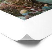 Vet Zwart Wit Vleermuis Mitzvah Foto Digitaal Welk Poster (Hoek)