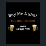 Vet Zwart Wit Vrijgezellenfeest Achtergrond Perfect Poster<br><div class="desc">Vet Zwart Wit Bachelor Party Backdrop Aangepaste Welkom Sign Backdrop Sign Poster</div>