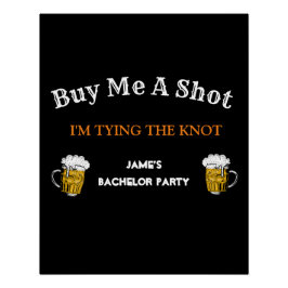 Vet Zwart Wit Vrijgezellenfeest Achtergrond Perfect Poster