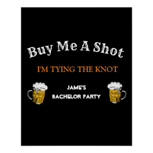 Vet Zwart Wit Vrijgezellenfeest Achtergrond Perfect Poster