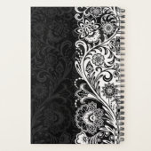 Vet zwart-wit, weekblad/maandblad planner (Achterkant)