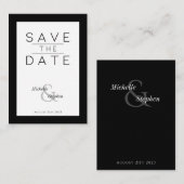 vet zwart-wit zwart-wit opslaan Datum Kaart Notitiekaartje (Voorkant / Achterkant)