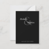 vet zwart-wit zwart-wit opslaan Datum Kaart Notitiekaartje (Achterkant)