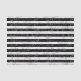 Vet zwarte en witte marmerstrepen tissuepapier