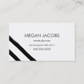 Vet zwarte penseelstreken visitekaartje (Achterkant)