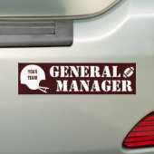 Vetachtig Football GM Bumpersticker (Op auto)