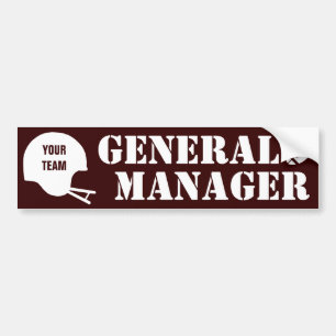 Vetachtig Football GM Bumpersticker