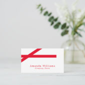 Vetbandjes, minimalistisch visitekaartje (Staand voorkant)