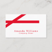 Vetbandjes, minimalistisch visitekaartje (Voorkant)