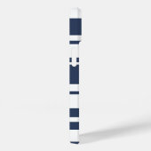 Vetbandpatroon - witte en zeemijl Case-Mate iPhone case (Achterkant / Rechts)