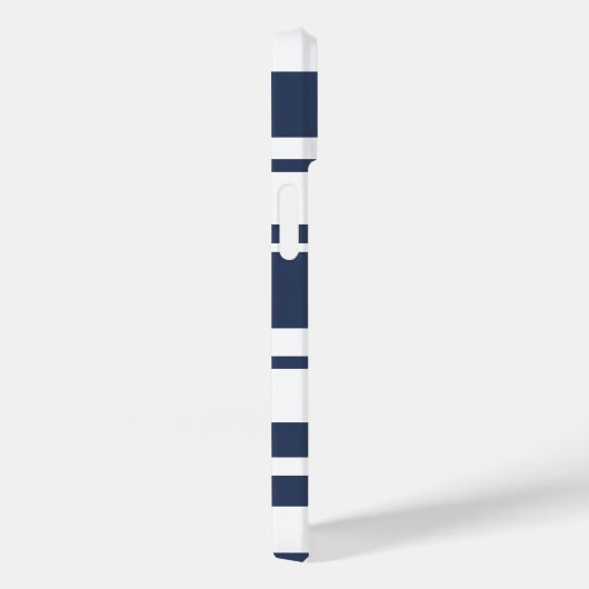 Vetbandpatroon - witte en zeemijl Case-Mate iPhone case (Achterkant / Rechts)