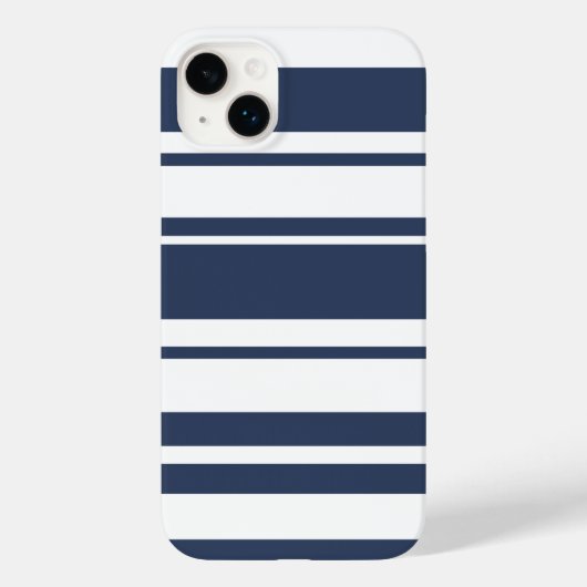 Vetbandpatroon - witte en zeemijl Case-Mate iPhone case (Achterkant)