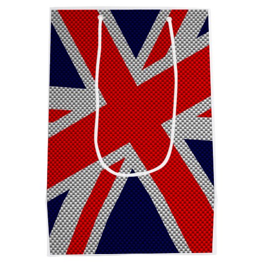 Vetbare uniale aansluiting op afdruk van koolstofv medium cadeauzakje (Achterkant)