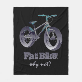 Vetbike Waarom niet Motivatie Citaat met vetmotor Fleece Deken