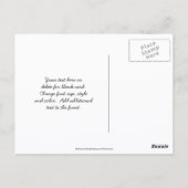 Vetblauw Viooltje Bloem Fotografie Briefkaart (Achterkant)