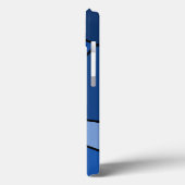 Vetblauwe Abstracte geometrische vormen Case-Mate iPhone Case (Achterkant / Links)