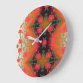 Vetbloemige, ontworpen klok met rood en zwart (Hoek)
