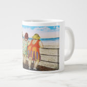  vetbodemmeisjes bij strand grote koffiekop (Voorkant rechts)