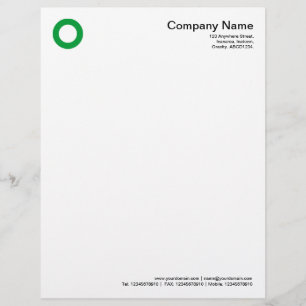 Vetcirkel - groen gras persoonlijk briefhoofd