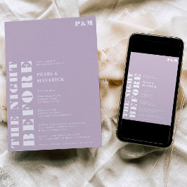 Vetel eenvoudig lavender bruiloft repetitief diner kaart