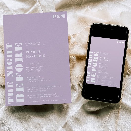 Vetel eenvoudig lavender bruiloft repetitief diner kaart