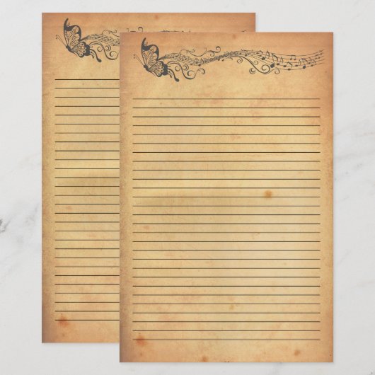 Vetenbakkerij Briefpapier (Voorkant / Achterkant)