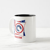 Veteraan - 1ste COSCOM Tweekleurige Koffiemok (Voorkant links)