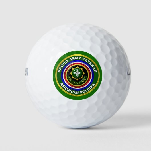 Veteraan 2e Gepantserde Cavalerie Regiment Golfballen (Voorkant)