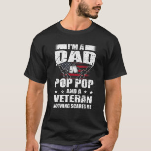 Veteraan 365 Ik ben een vader Pop Pop Veteraan Vad T-shirt